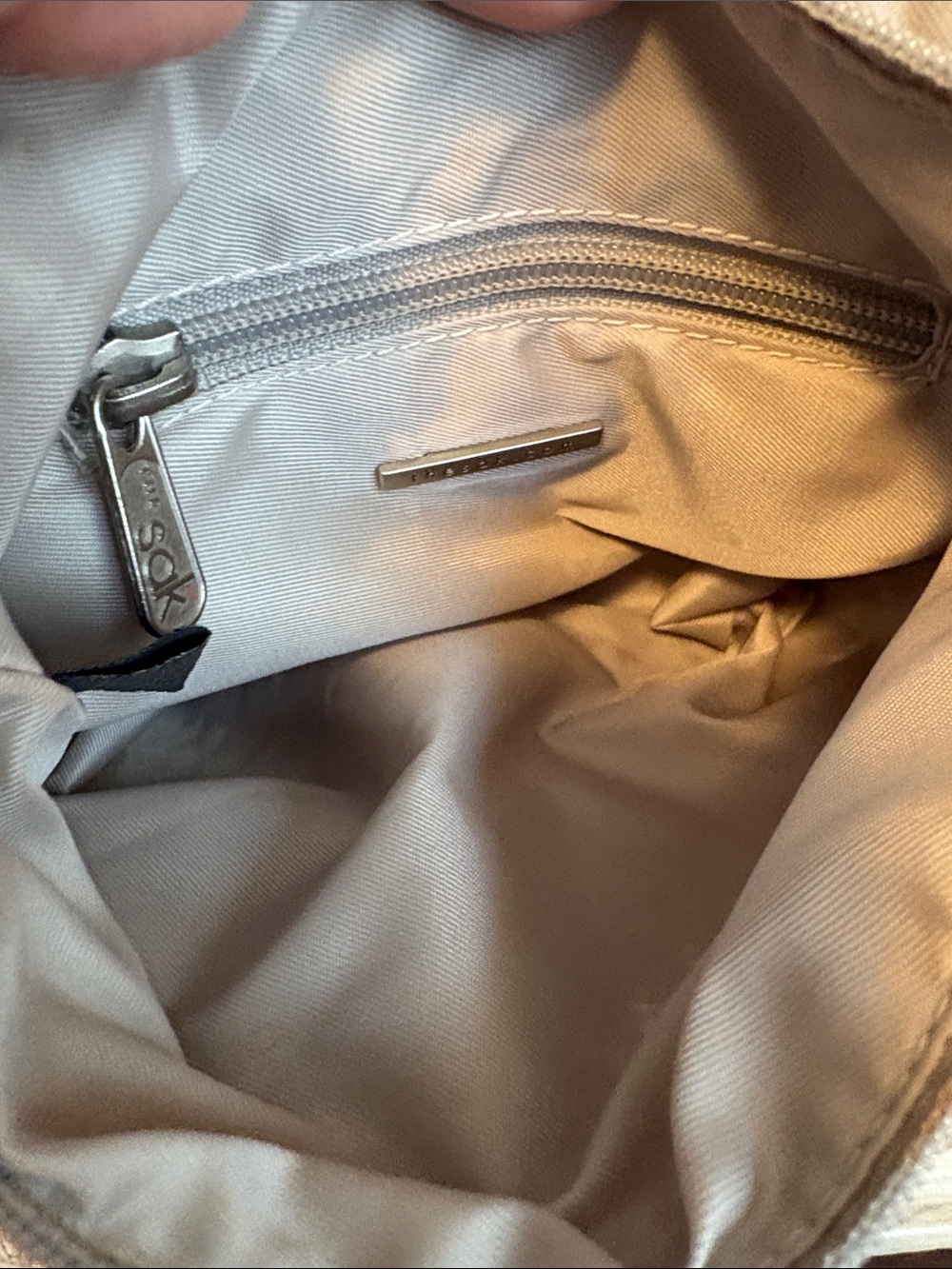 The Sak Crochet Crossbody Bag Mini Tan - Picture 6 of 7